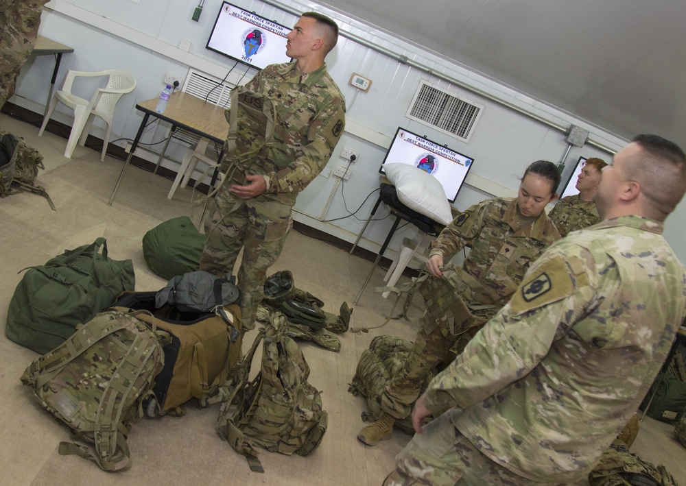 U.S. Army Soldiers in process to Task Force Spartan Best Warrior Competition 2021