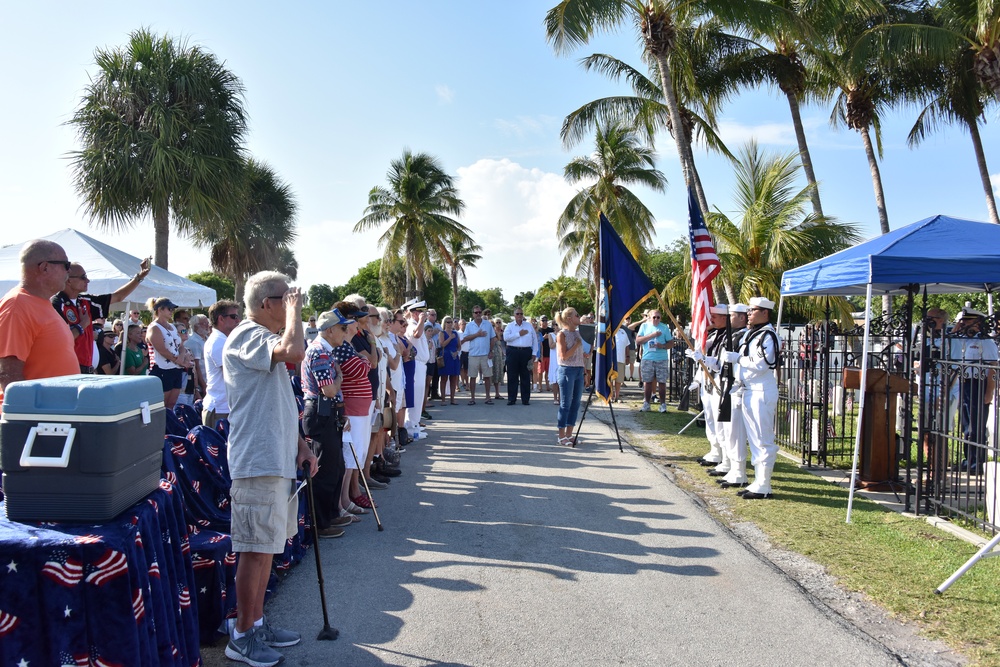 Memorial Day ceremony at Key West Cemetery