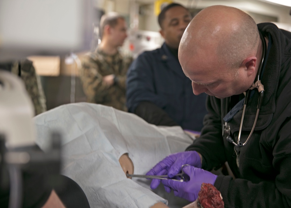 USS San Antonio Mass Casualty Drill