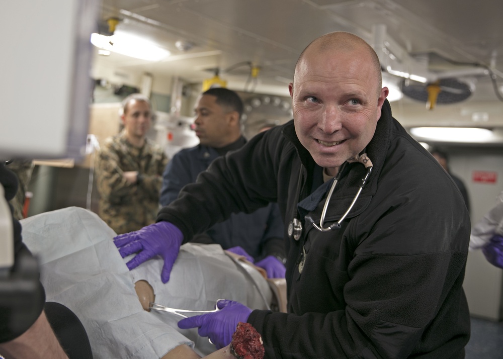 USS San Antonio Mass Casualty Drill