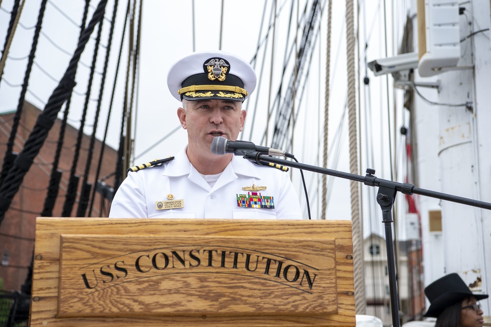 USS Constitution Hosts Memorial Day Commemoration