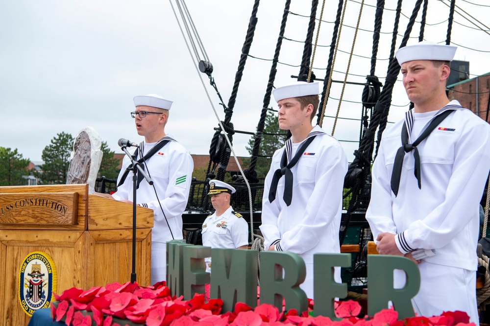 USS Constitution Hosts Memorial Day Commemoration