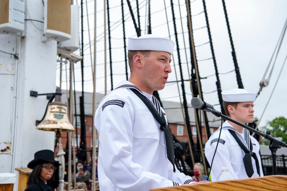 USS Constitution Hosts Memorial Day Commemoration