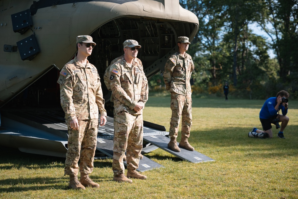 Members of the 1st Battalion, 168th Aviation Regiment honor our fallen heroes