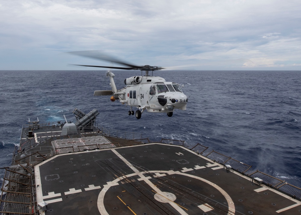 JSMDF and USS Shiloh May 28, 2021 Underway