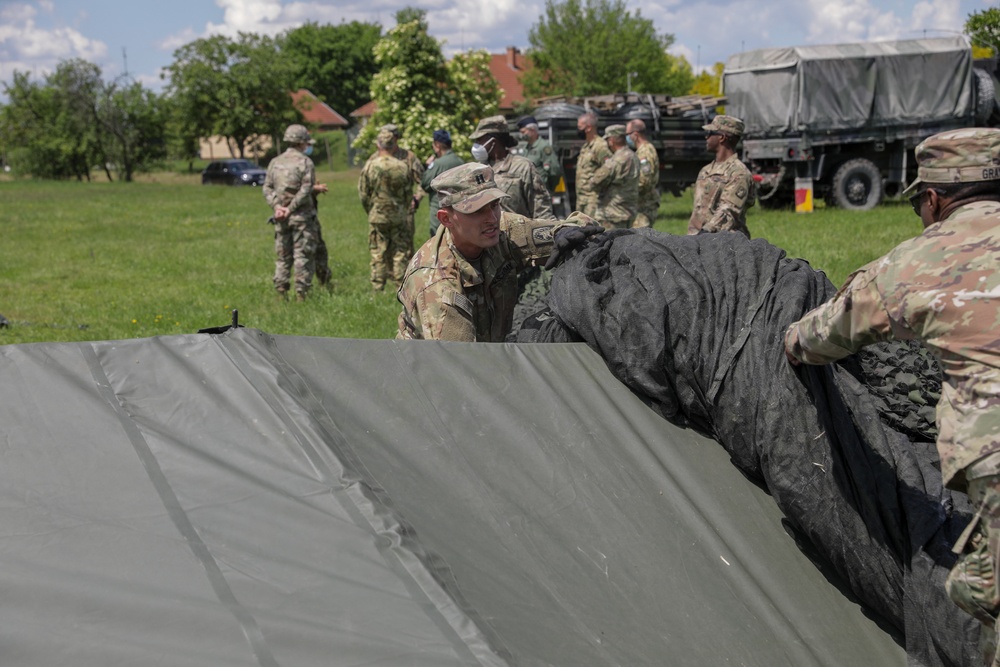 1-3rd Attack Battalion sets up Operations Command Post in Hungary