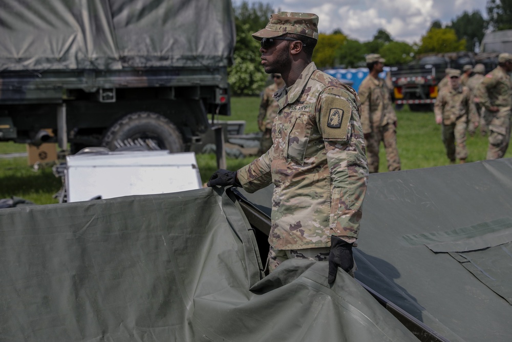 1-3rd Attack Battalion sets up Operations Command Post in Hungary