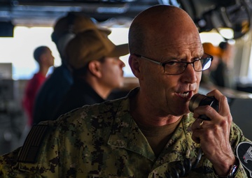 U.S. 7th Fleet Commander visits USS Ronald Reagan at the start of 2021 deployment