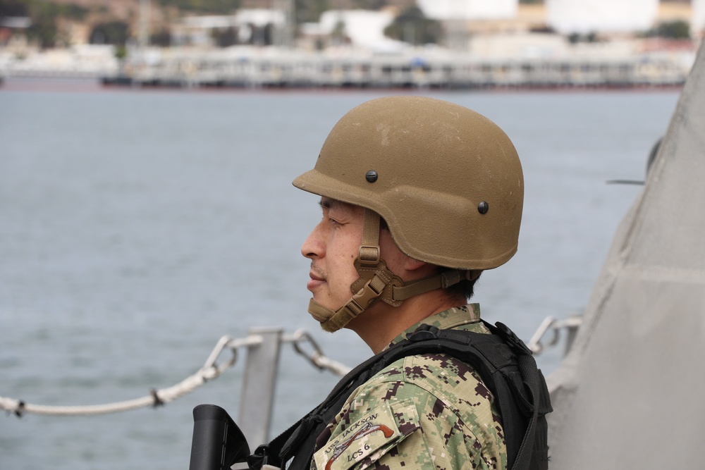 USS JACKSON underway in Southern California