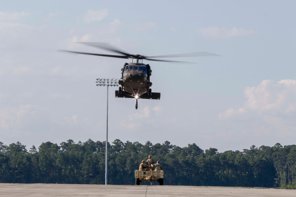3rd Combat Aviation Brigade conducts sling load operations.