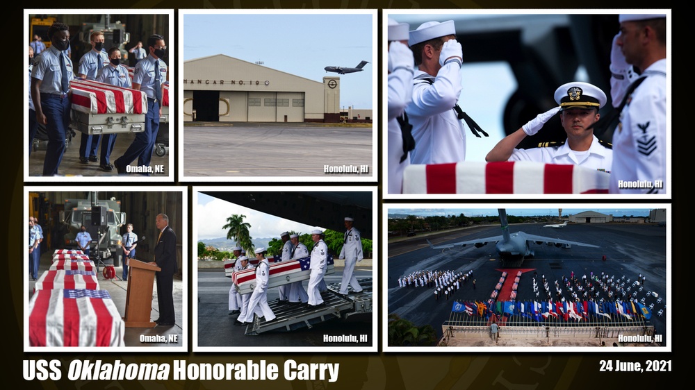 USS Oklahoma Honorable Carry Ceremonies