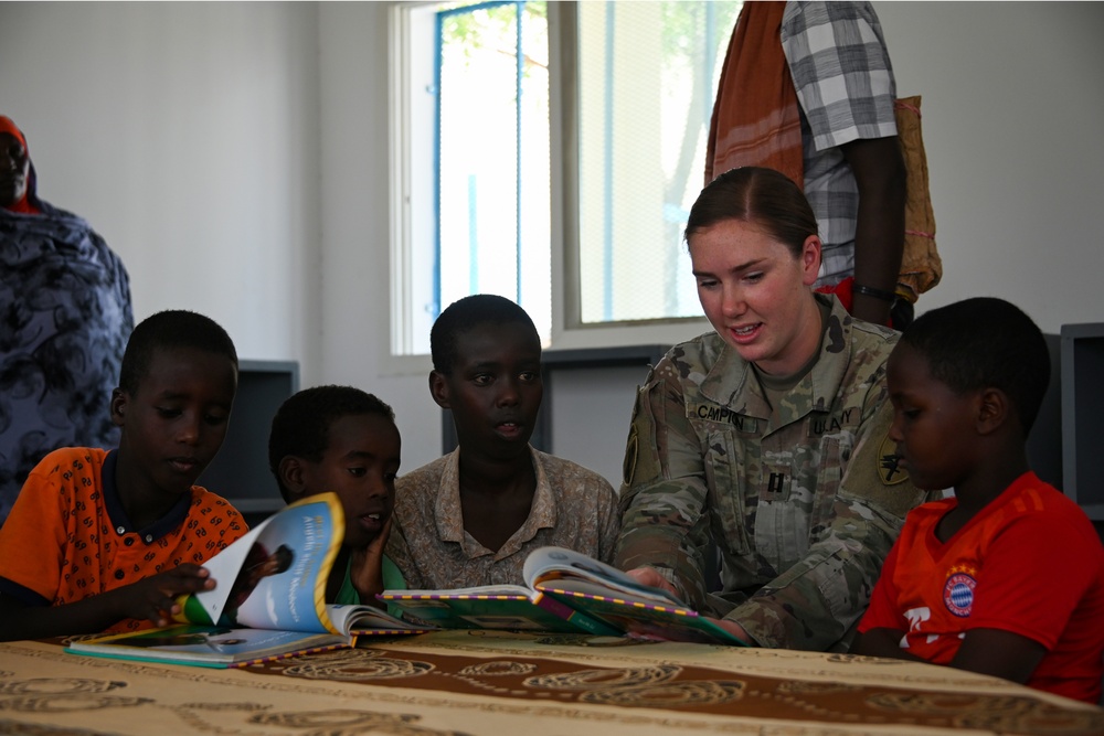 Civil Affairs East Africa, US Embassy dedicate library to promote education