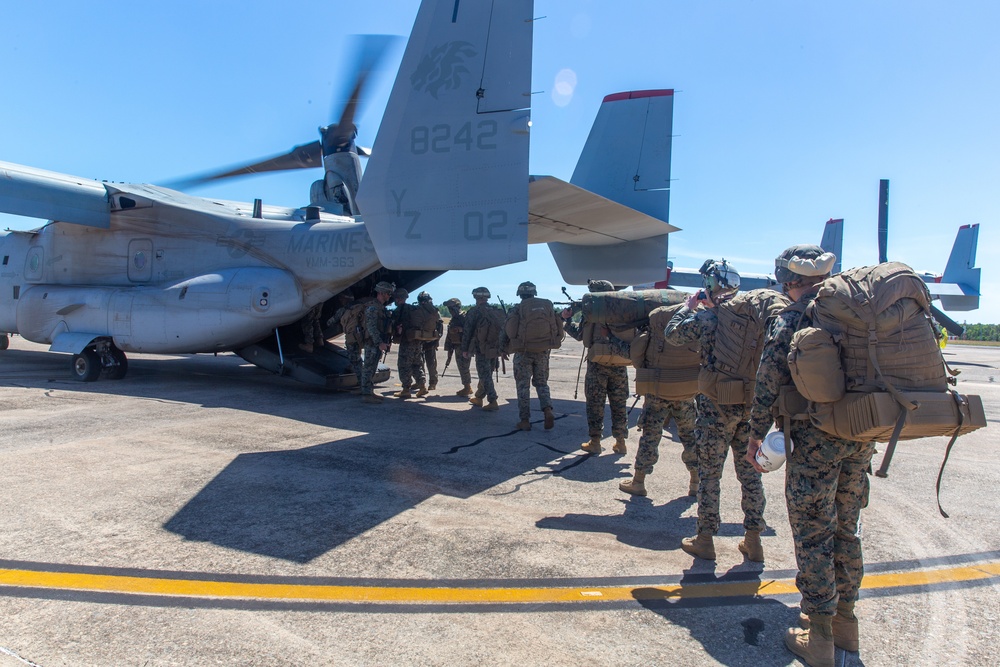 2nd Low Altitude Air Defense with MRF-D departs for a three day patrol exercise