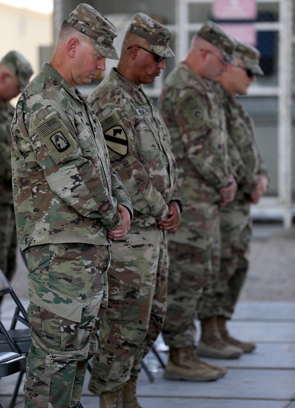 Memorial Day ceremony at Camp Buehring