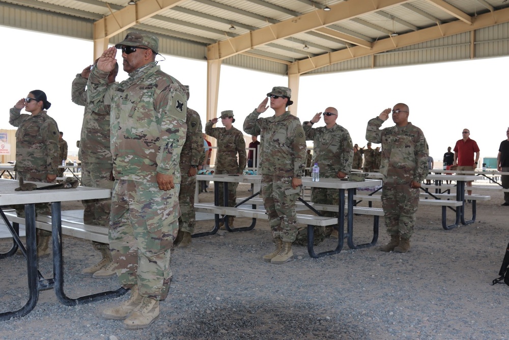 Memorial Day ceremony at Camp Buehring