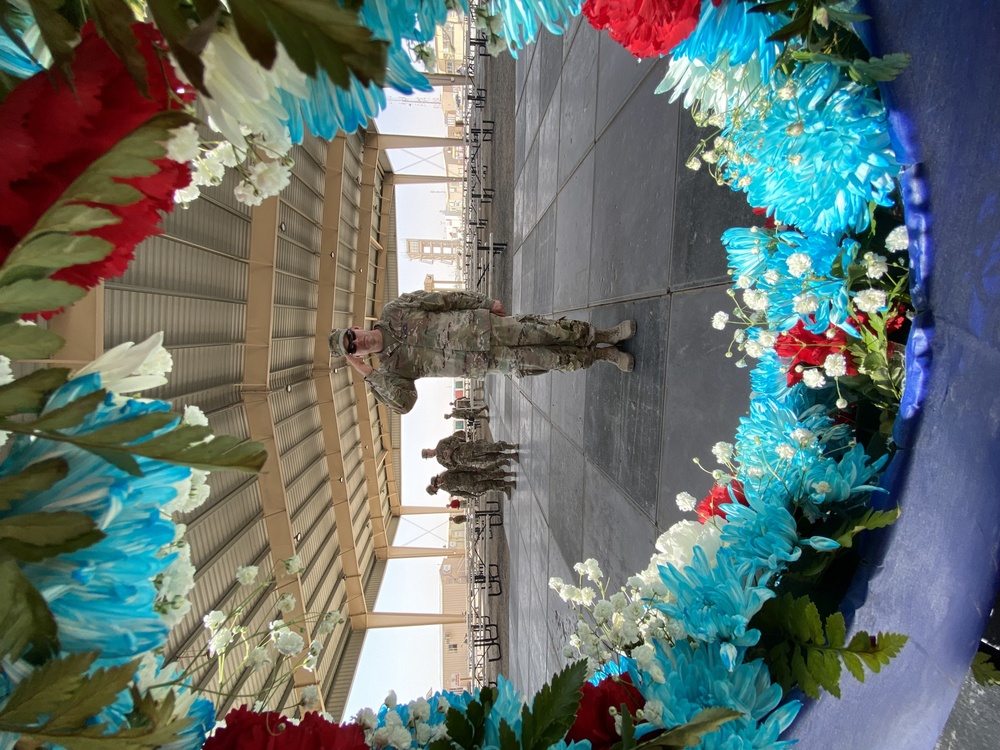 Memorial Day ceremony at Camp Buehring