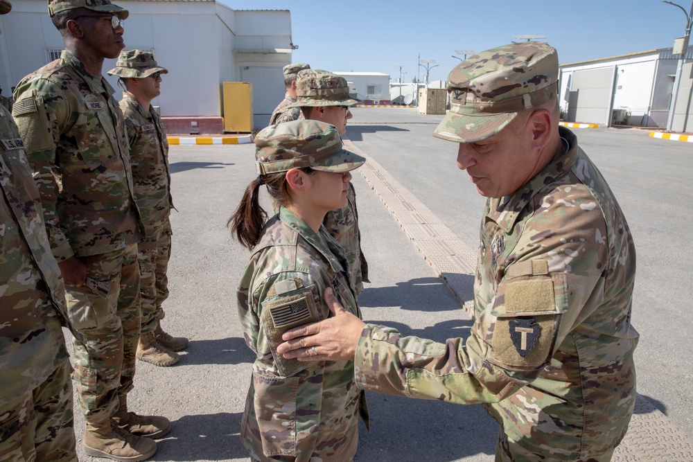 36th Infantry Division Patching Ceremony