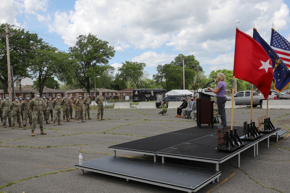 Indiana Department of Health Acknowledges COVID-19 Deployed Soldiers