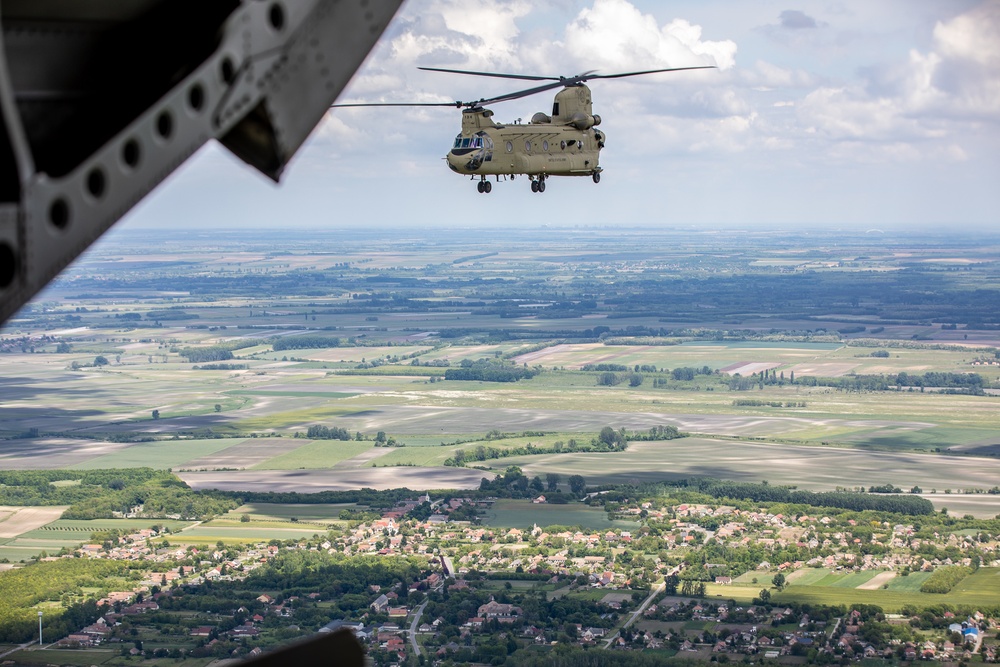 1-214 General Support Aviation Battalion in Hungary providing support during DEFENDER-Europe 21