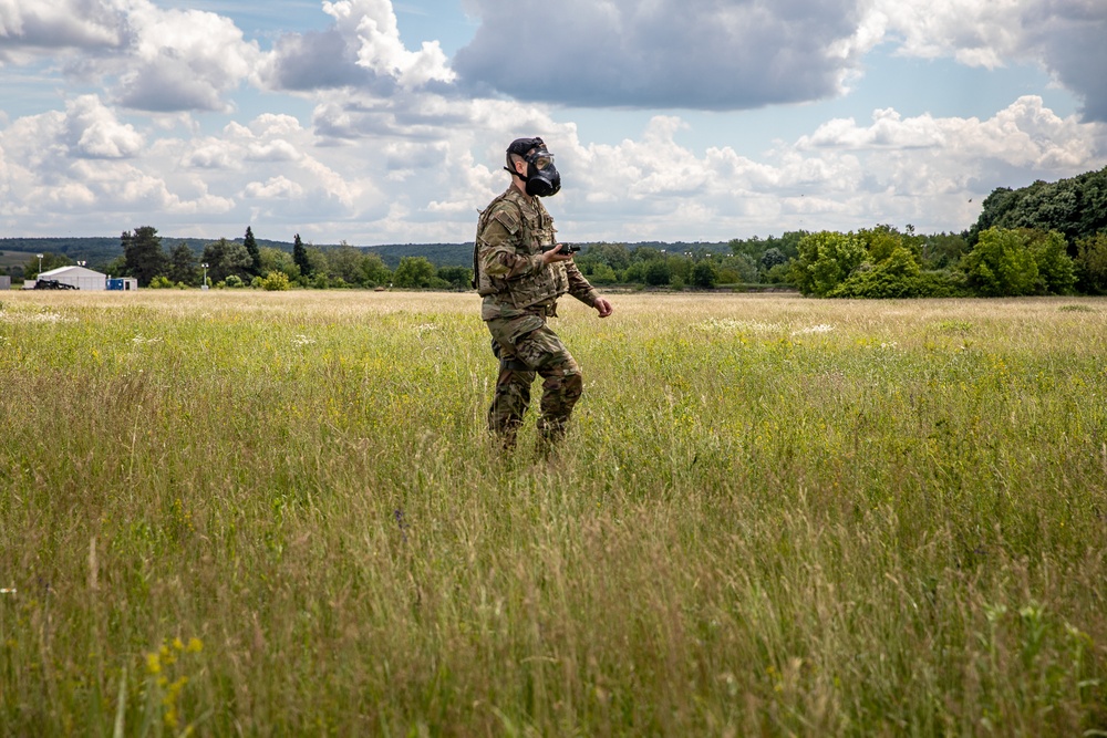 The 1-3rd Attack Battalion conducts an area CBRN surveillance