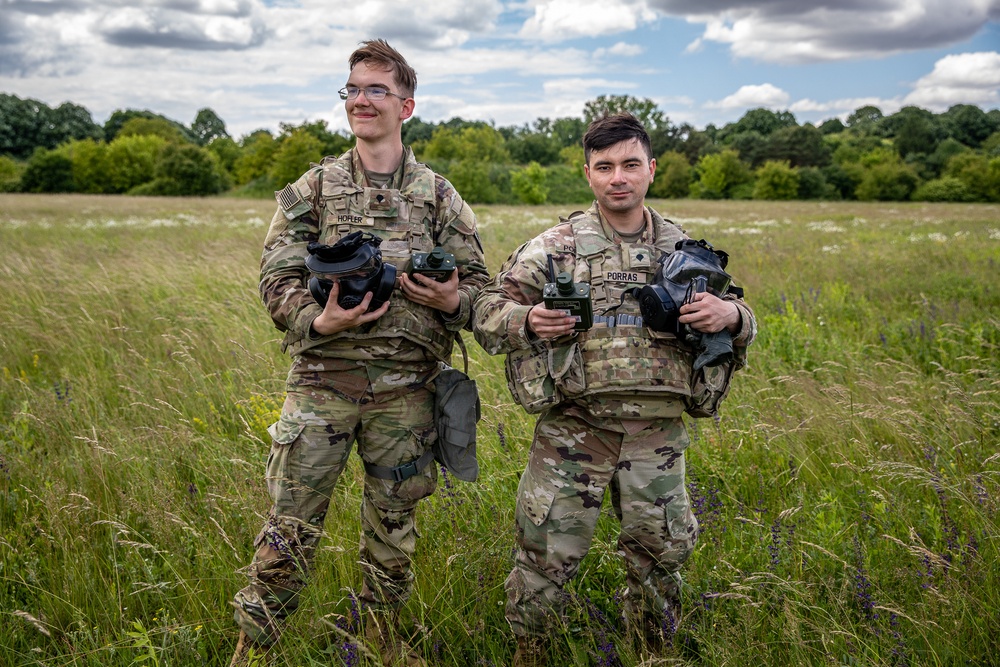 The 1-3rd Attack Battalion conducts an area CBRN surveillance