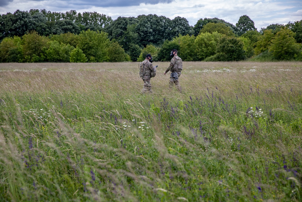 The 1-3rd Attack Battalion conducts an area CBRN surveillance
