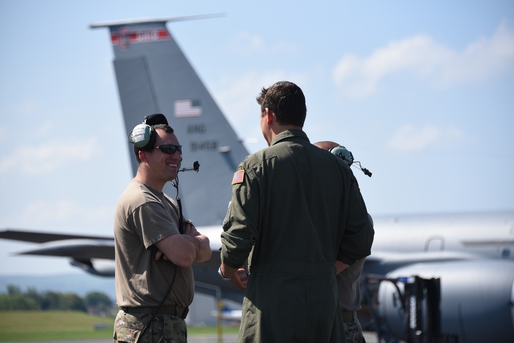 Ohio ANG Airmen in Prestwick Scotland