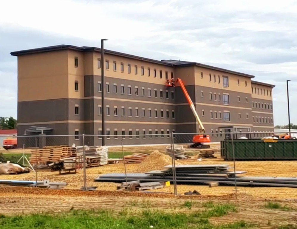 Completion of fiscal ‘19 funded barracks project continues closer to completion