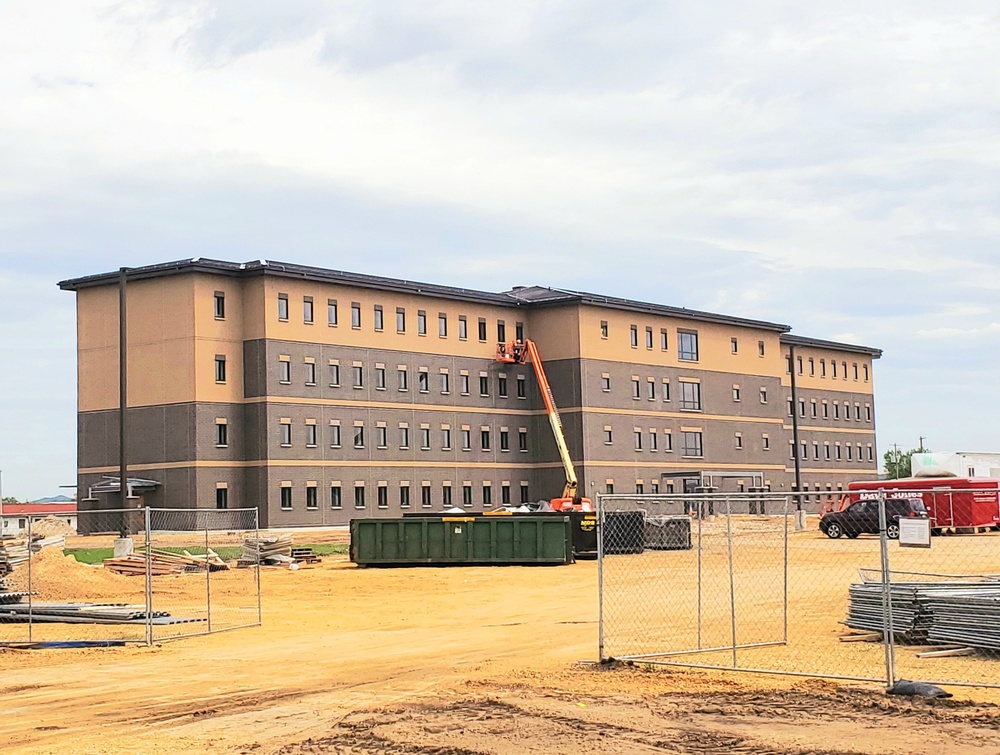 Completion of fiscal ‘19 funded barracks project continues closer to completion