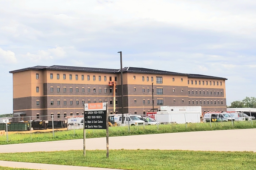 Completion of fiscal ‘19-funded barracks project continues closer to completion