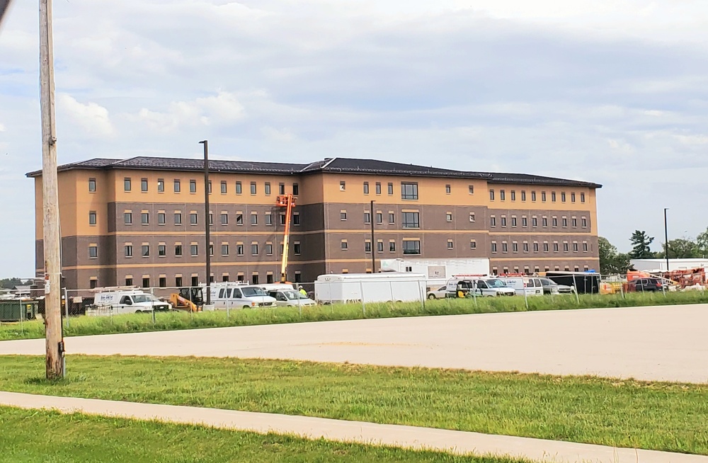 Completion of fiscal ‘19-funded barracks project continues closer to completion