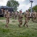 The 1-3rd Attack Battalion enjoys hot chow during DEFENDER-Europe 21
