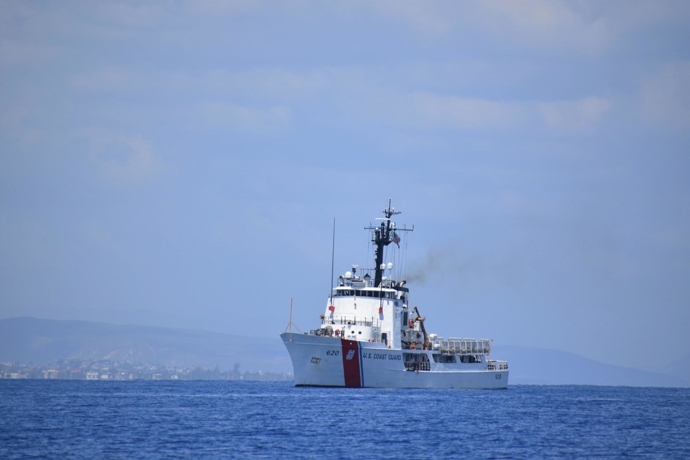 Coast Guard Cutter Resolute patrols coast of Haiti