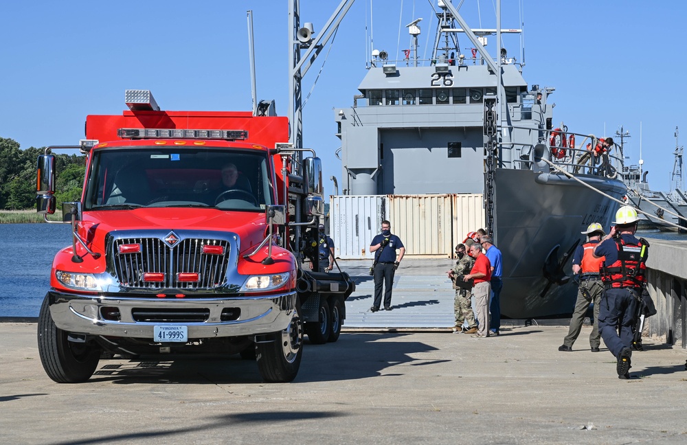 Fighting fires on the Ghost Fleet