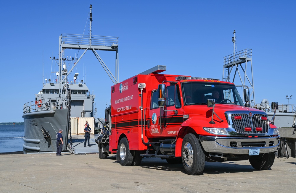 Fighting fires on the Ghost Fleet