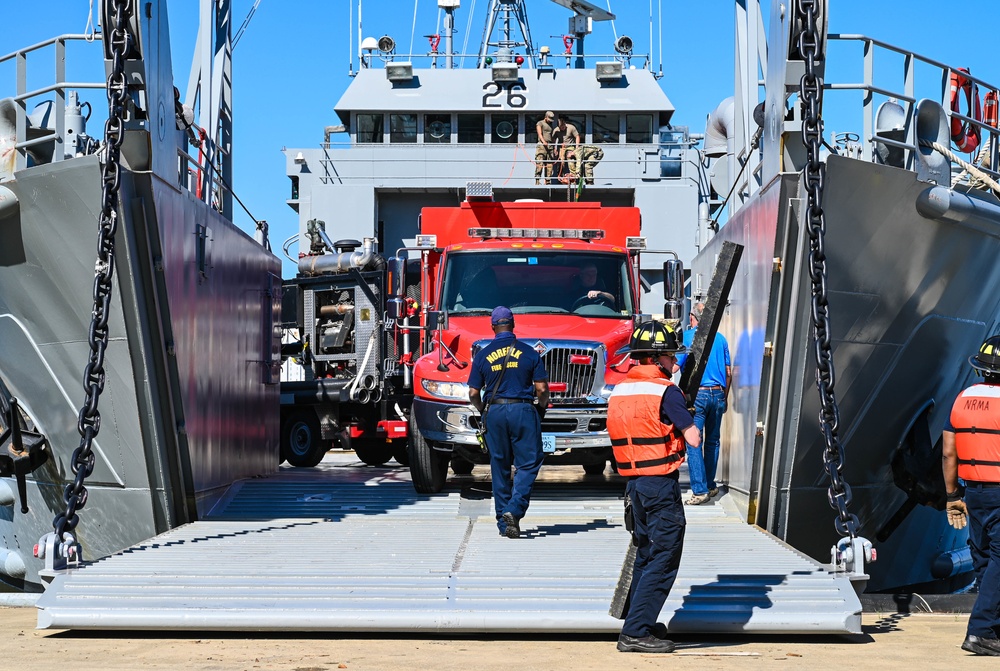 Fighting fires on the Ghost Fleet