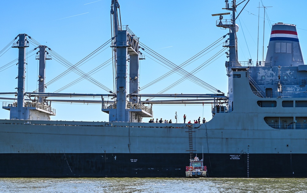 Fighting fires on the Ghost Fleet