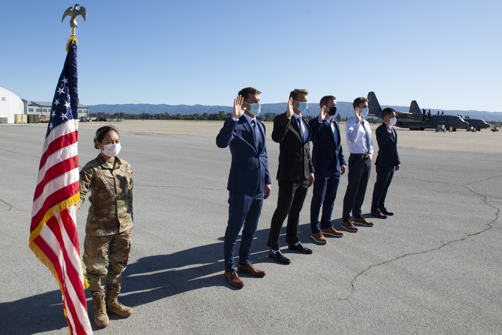 129th Rescue Wing Holds Biggest Enlistment Ceremony for PJ Candidates in Years