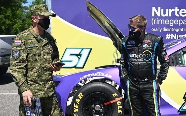 NASCAR team makes pit stop at JBLE