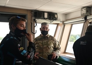 NASCAR team makes pit stop at JBLE