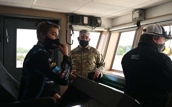 NASCAR team makes pit stop at JBLE