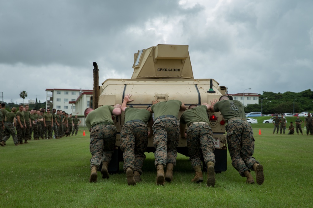 In Memorium | CLR-3 Marines participate in a field meet in honor of Cpl Parcell