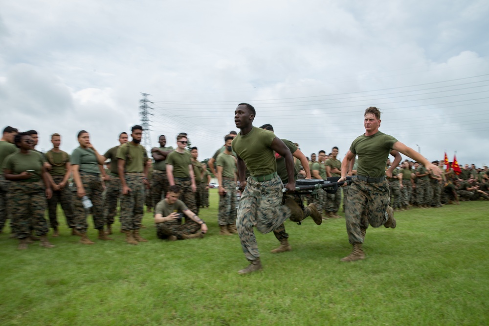 In Memorium | CLR-3 Marines participate in a field meet in honor of Cpl Parcell