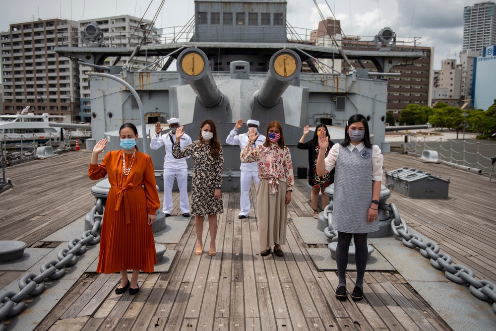 Naturalization Ceremony Aboard the Japanese Memorial Ship Mikasa