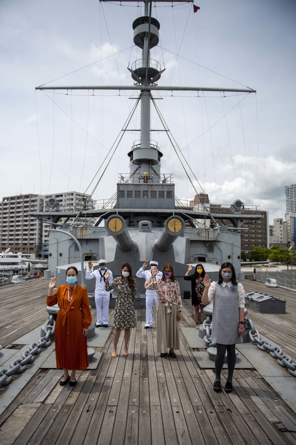 Naturalization Ceremony Aboard the Japanese Memorial Ship Mikasa