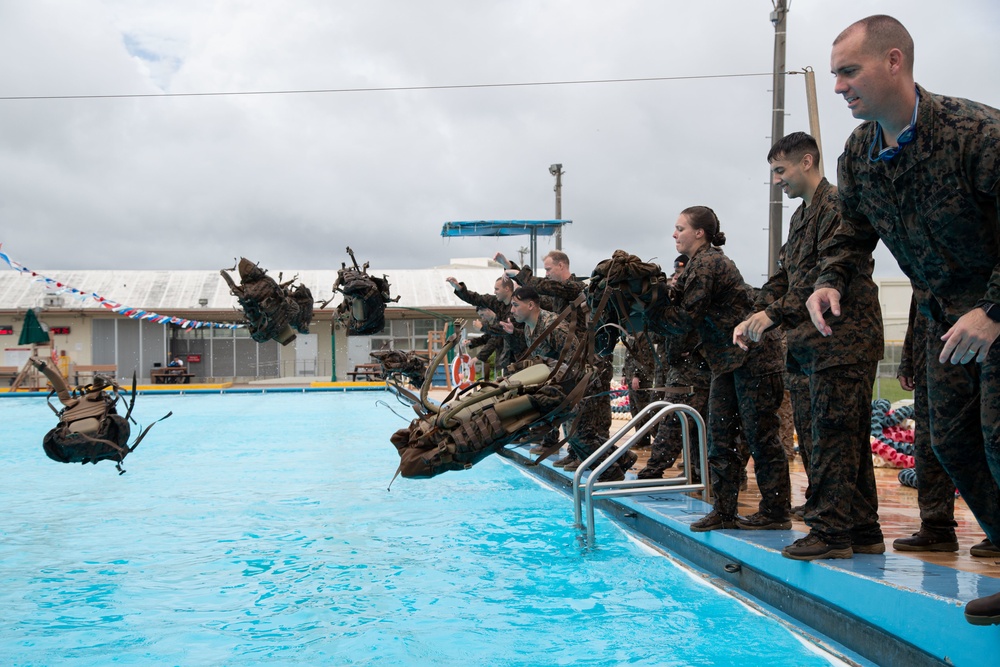 US Marines complete Water Survival Basic course