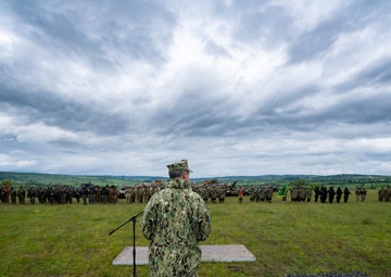 Admiral Robert Burke Speaks at the Joint Allied Power Demonstration Day Steadfast Defender 2021