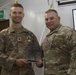 U.S. Army Spc. Omar Dacosta, Task Force Avalanche, accepts award for 1st place as top junior enlisted Soldier in TF Spartan Best Warrior Competition 2021