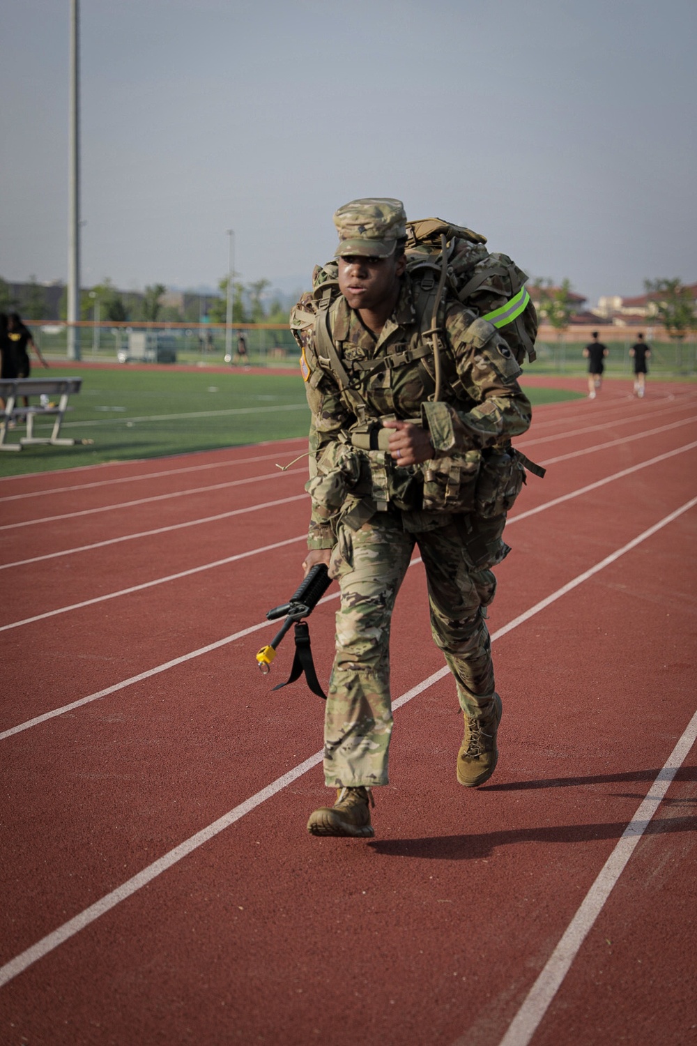 USARPAC BWC 2021: South Korea, Spc. Brooke Hendricks, a USARJ soldier, competes in a 13 mile foot march