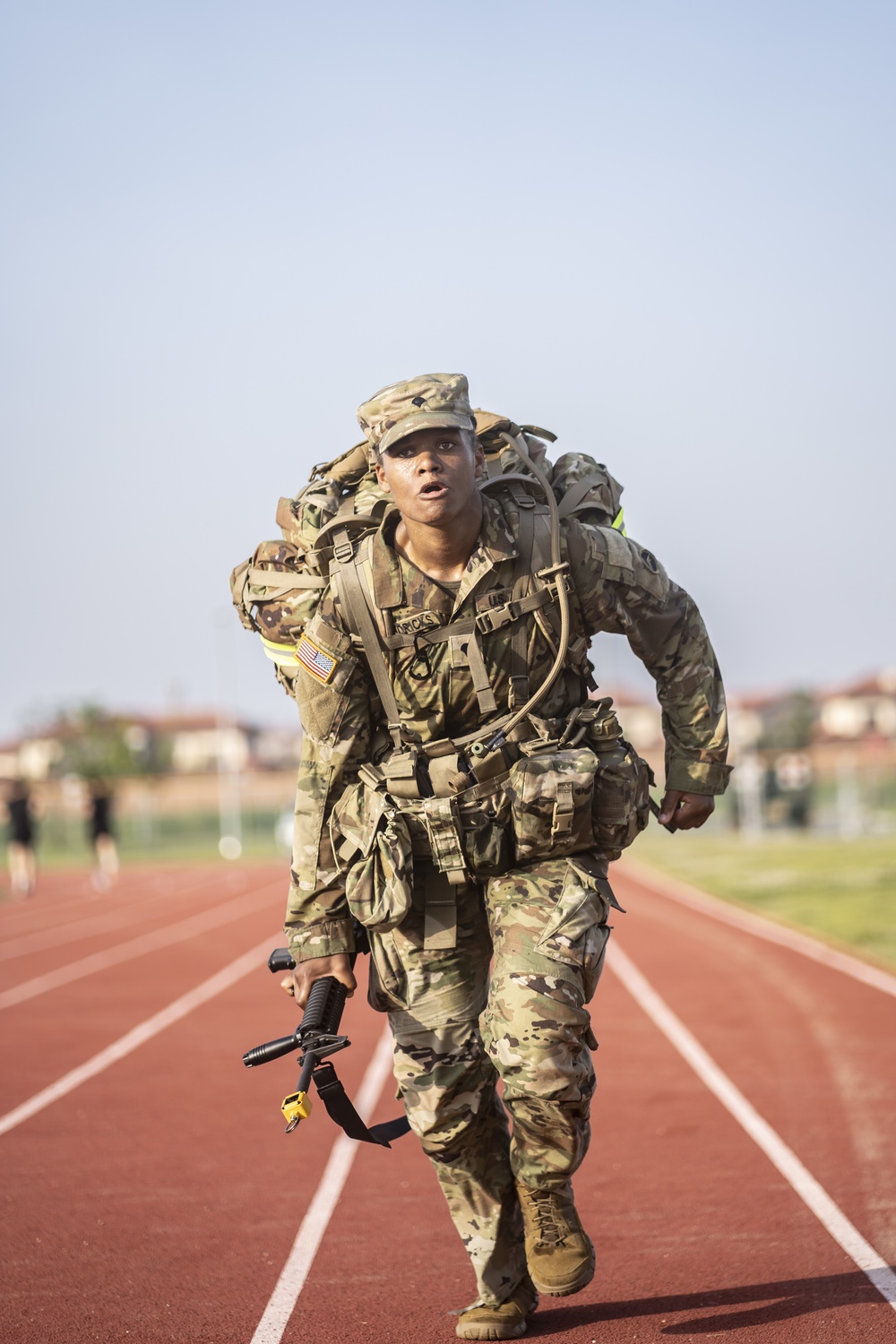 USARPAC BWC 2021: South Korea, Spc. Brooke Hendricks, a United States Army Japan soldier, competes in a 13 mile foot march